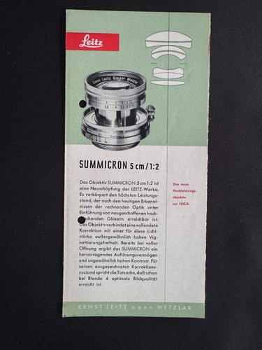 A0751 rare leica summicron - #a0751-rare,