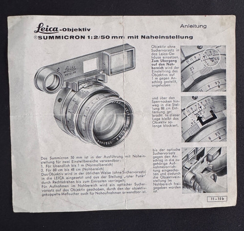 A0769 leica summicron 2 50 - #a0769-leica, 1:2/50